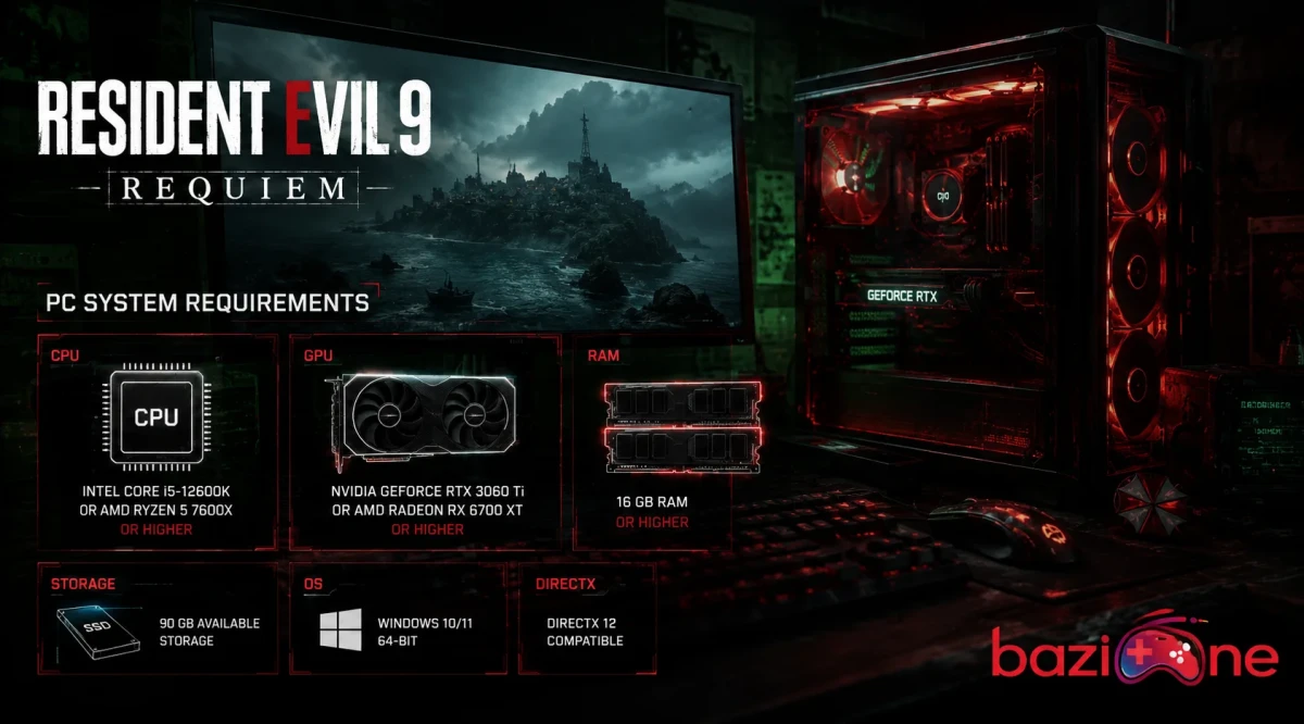 سیستم مورد نیاز Resident Evil 9 برای PC + راهنمای ارتقا