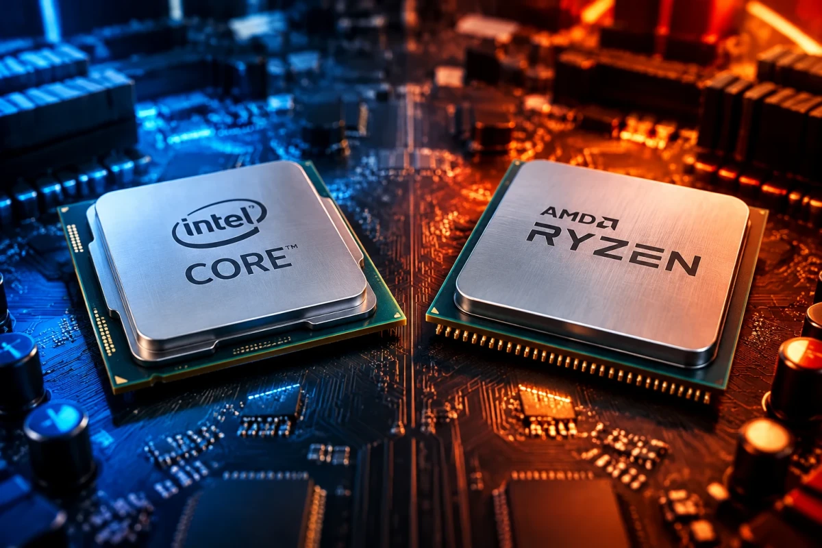 مقایسه پردازنده‌های گیمینگ اینتل با ای‌ام‌دی رایزن AMD Ryzen