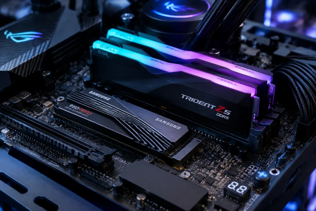 بررسی تاثیر سرعت رم DDR5 و حافظه اس‌اس‌دی PCIe بر سرعت لود بازی‌ها