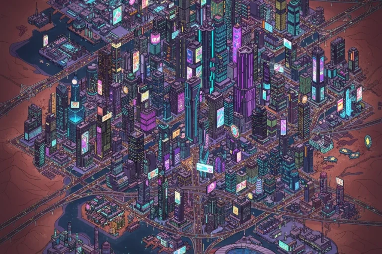 نقشه کامل Night City در بازی Cyberpunk 2077