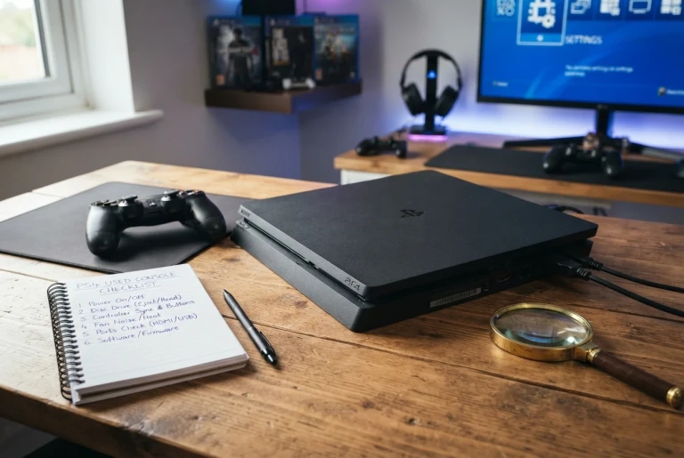 راهنمای جامع خرید PS4 دست دوم؛ چک‌ لیست حرفه‌ای تست سلامت کنسول (۲۰۲۶)