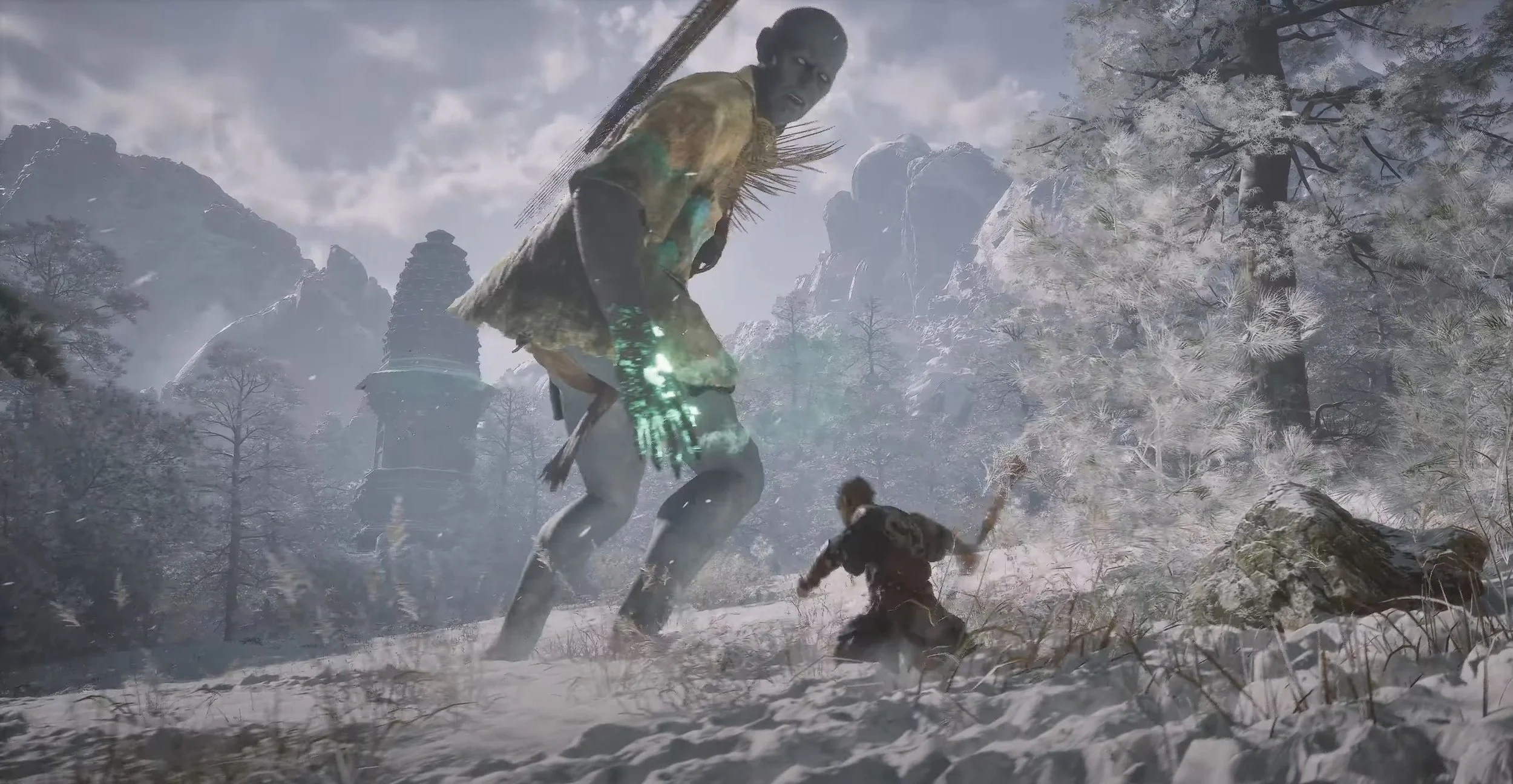 صحنه محیطی Black Myth Wukong با طراحی جهان اسطوره‌ای – مبارزات تاکتیکی و نورپردازی واقع‌گرایانه