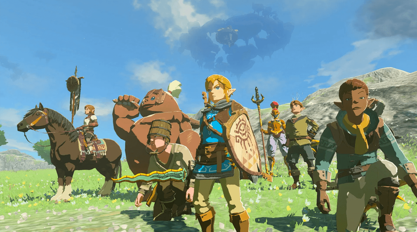 شخصیت های بازی ت Zelda: Tears of the Kingdom با فضای ماجراجویانه و دنیای فانتزی Hyrule