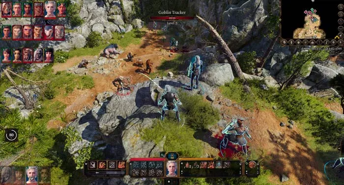 گیم پلی بازی Baldur’s Gate 3 نما از بالا سیستم مبارزات 