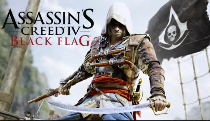 کاور رسمی بازی Assassin’s Creed IV Black Flag؛ ادوارد کن‌وی، دزد دریایی و قهرمان بازی در حال نبرد