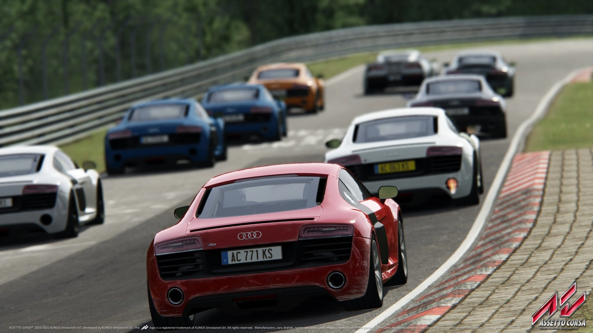 گیم پلی بازی ماشینی Assetto Corsa مسابقه گروهی در پیست
