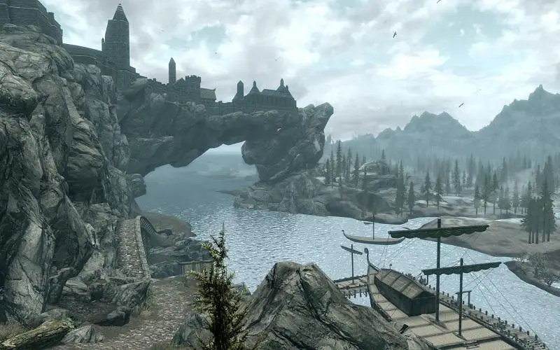 قایق متروکه و گنج پنهان در بازی Skyrim