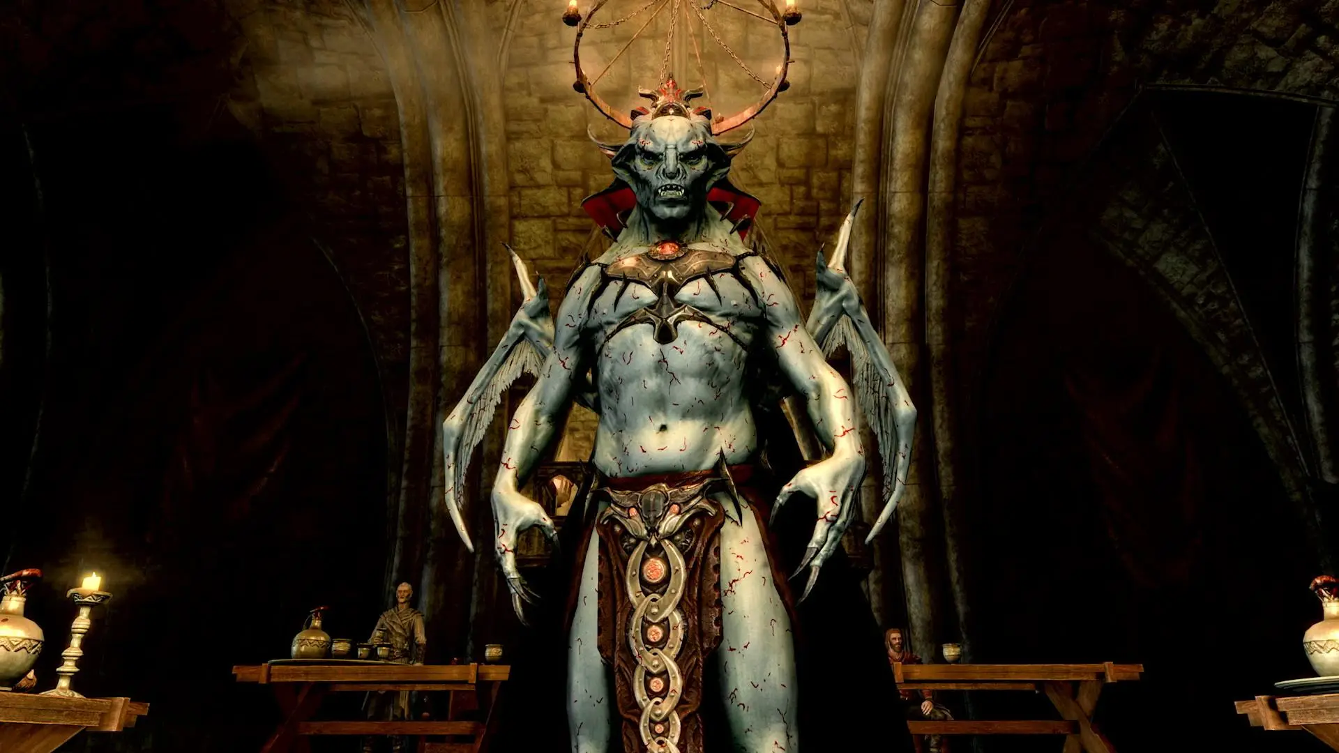تصویر تبدیل به Vampire Lord: تبدیل شخصیت بازیکن به Vampire Lord در بسته الحاقی Dawnguard بازی Skyrim